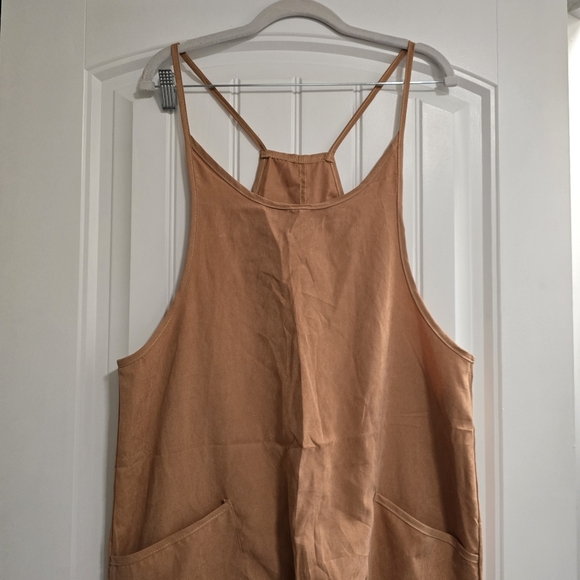 Stylish Tan Jumpsuit - Picture 3 of 8